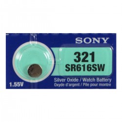 Sony SR616SW 321 SR65 SR618 V321 611 1.55V Silver Oxide Watch Battery
